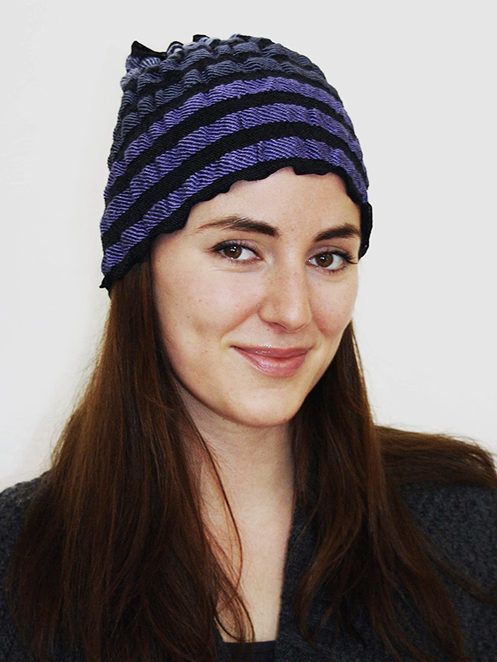 Ladies headband in Isensee and Ulrike lilac gray 