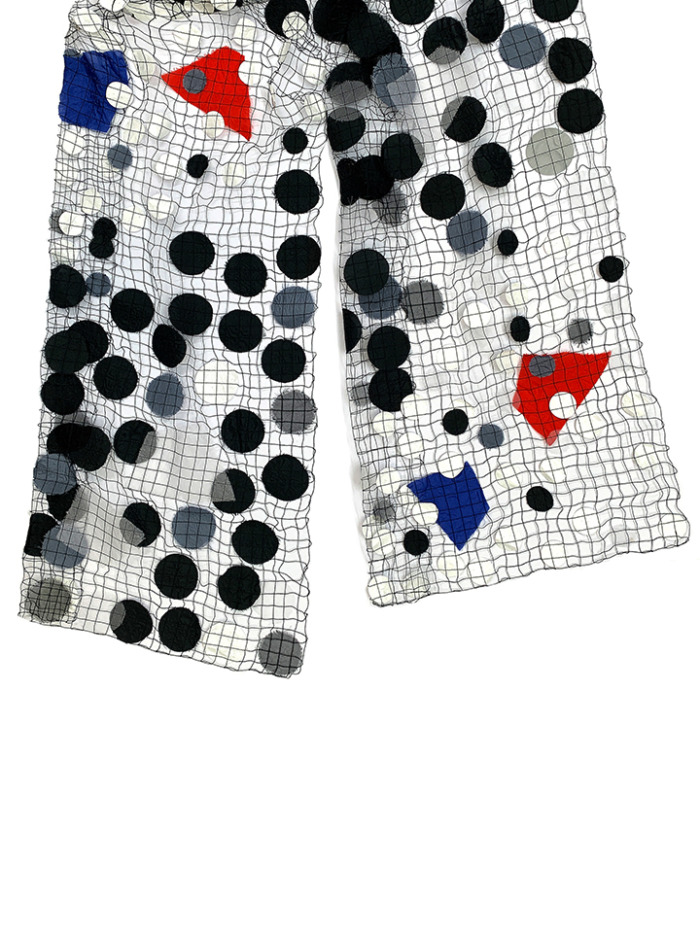 Artistic scarf after Laszlo Moholy-Nagy