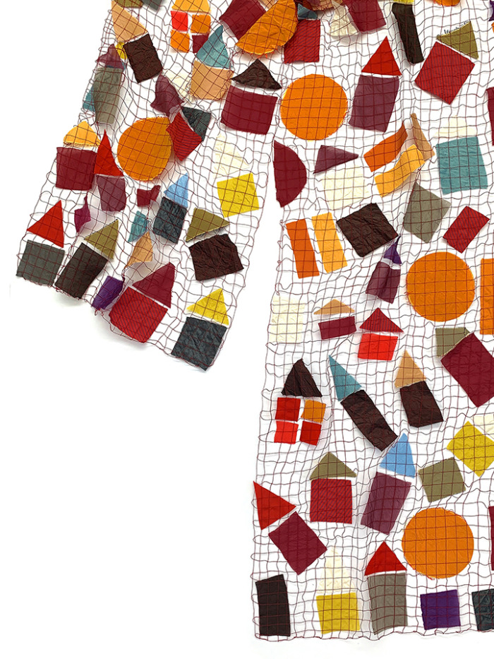 Artistic scarf inspired by Paul Klee
